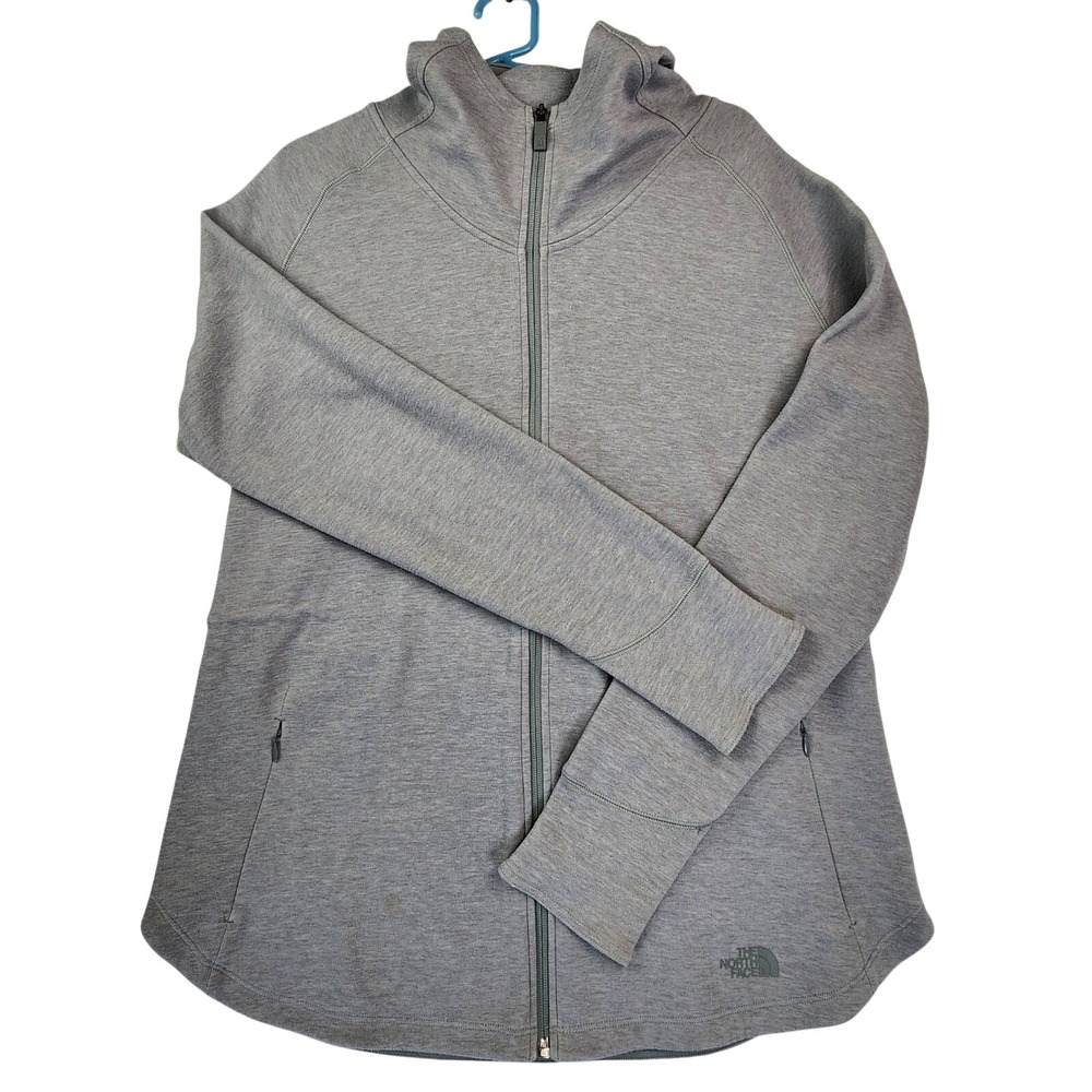 The North Face XL Gray Agave Full‎ Zip Jacket Fleece Hoodie Gorpcore Hiking